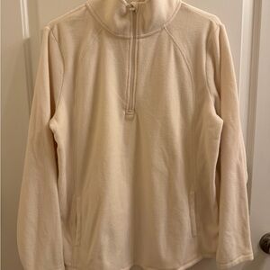 St. John's Bay Cream Fleece Pullover
